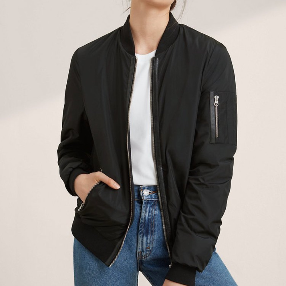 Mackage Black Bomber Jacket